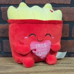 Smiling Fries Plush Toy - Red and Yellow